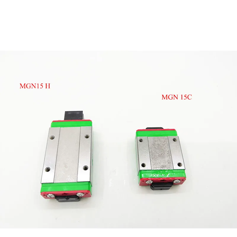 15mm Linear Guide MGN15 L= 100 200 300 350 400 450 500 550 600 700 800 mm linear rail way + MGN15C or MGN15H linear carriage