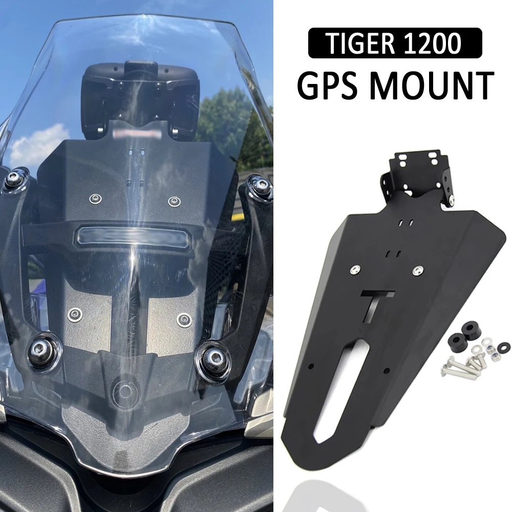 

NEW Motorcycle Fit For Tiger 1200 XCA XRX Front Phone Stand Holder Smartphone Phone GPS Navigaton Plate Bracket 2018 2019 2020