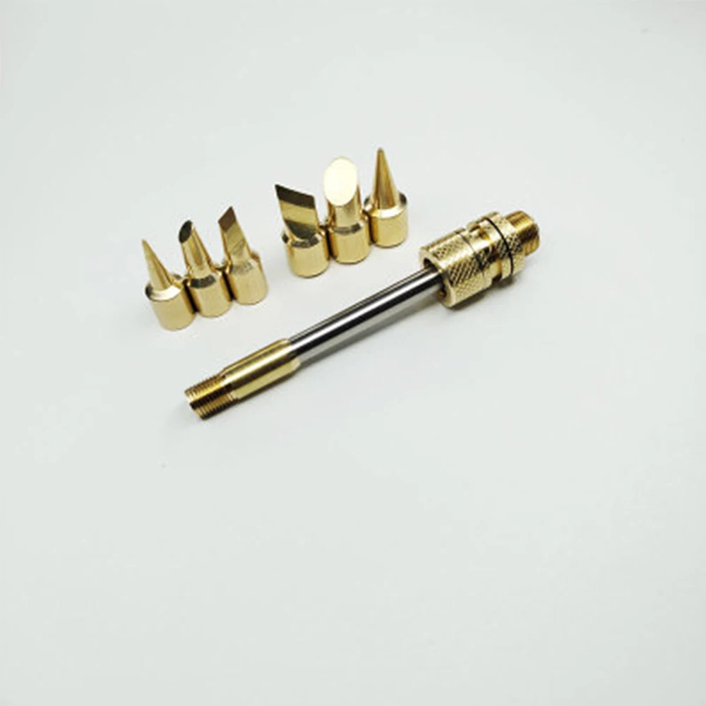 

510 Electric Soldering iron Tip Replaceable Solder iron Tip Welding Tools 20-100W Cutter head Horseshoe Pointed Golden