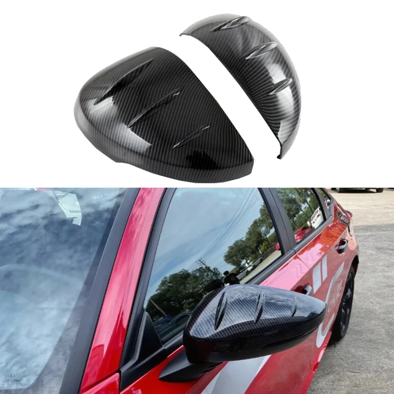 

For Honda Civic 11th Gen 2021 2022 2023 Carbon Fiber Side Rear View Mirror Cover Trim Car Styling Accessories