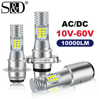10000Lm H4 LED Moto H6 BA20D P15D LED Moto Motorcycle Headlight Bulbs EMC White 6000K Hi Lo Lamp DC AC 12V 24V