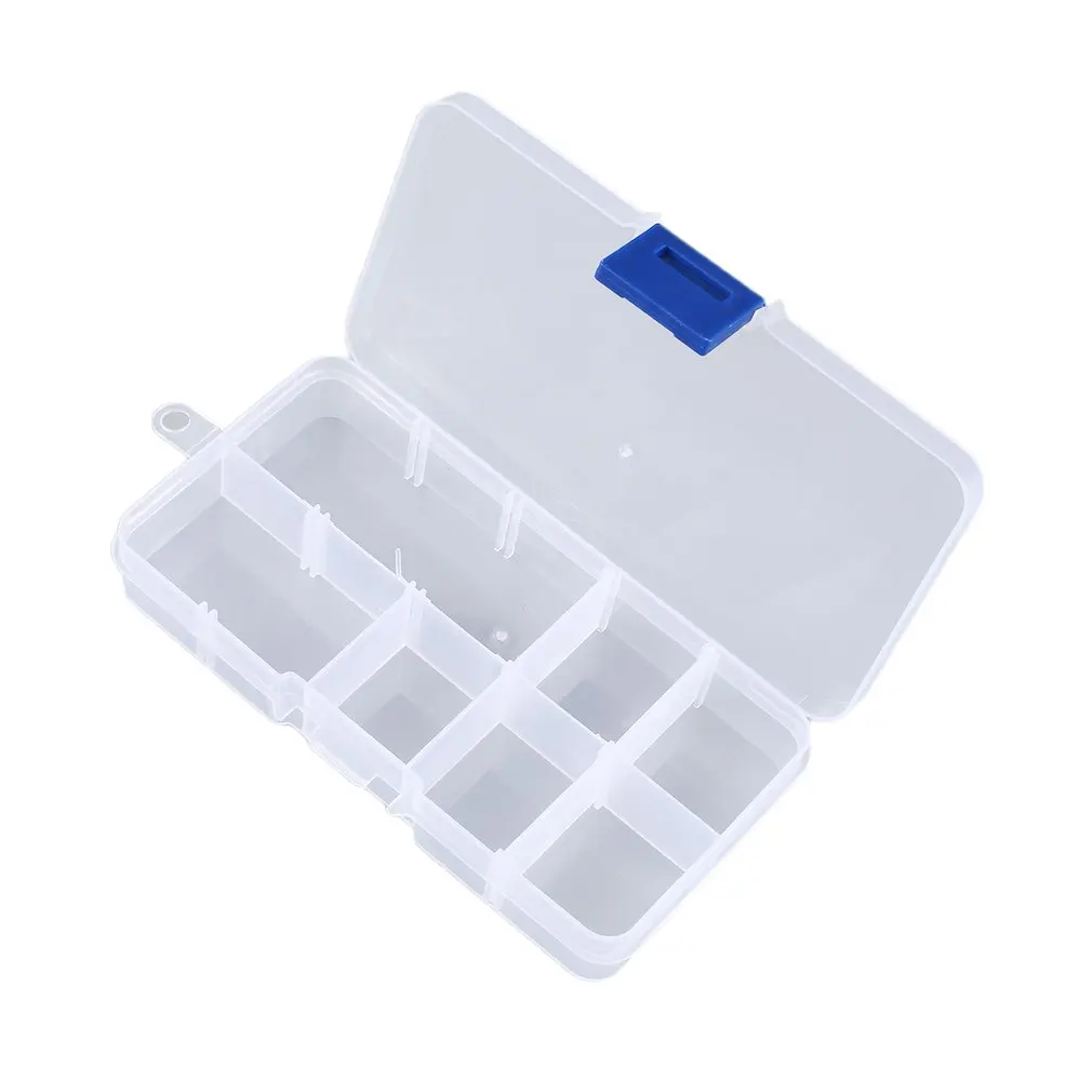 10-24 Compartment Slots Cells Portable Tool Box Electronic Parts Screw Beads Ring Jewelry Plastic Storage Box Container Holder