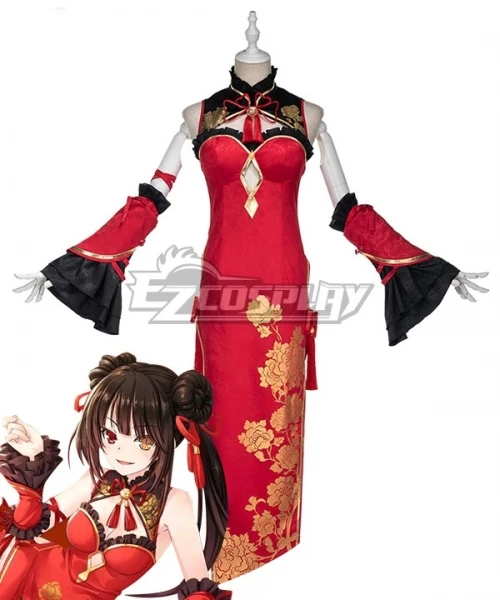 

Date A Live токисаки Куруми женский сексуальный Чонсам Женский Хэллоуин Новогодняя одежда взрослый праздничный костюм косплей костюм E001