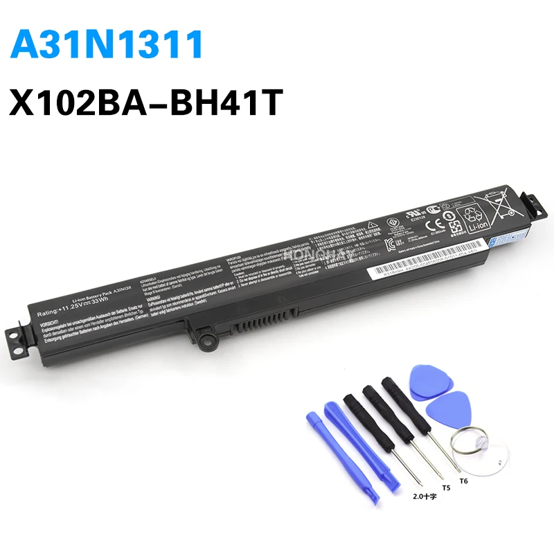 

HONGHAY 3 Cell 2600MaH 11.1V Battery for ASUS A31N1311 VivoBook X102B F102B X102BA F102BA F102BA-DF047H F102BA-SH41T