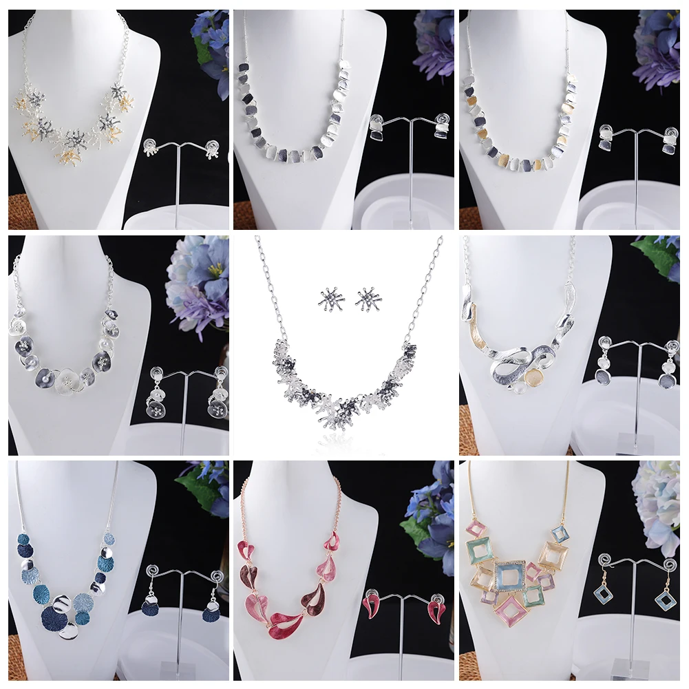 Necklaces Women\'s MediceM Design Alloy Enamel Square Necklace Designer Geometric Chain for Women Wedding Gift Party Fashion 2022