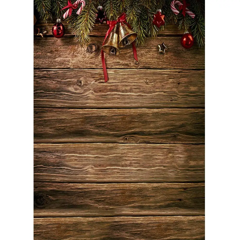Jingle Bell Christmas Decorไม้ถ่ายภาพฉากหลังผ้าไวนิลสตูดิโอถ่ายภาพพื้นหลังสำหรับเด็กPhotoshoot