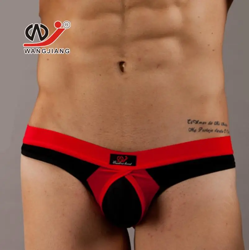 WJ Brand Mens Jockstrap Jock straps G-Strings Thongs Popular Brand SEXY Men Underwear Gay Design Penis Pouch Men Thong