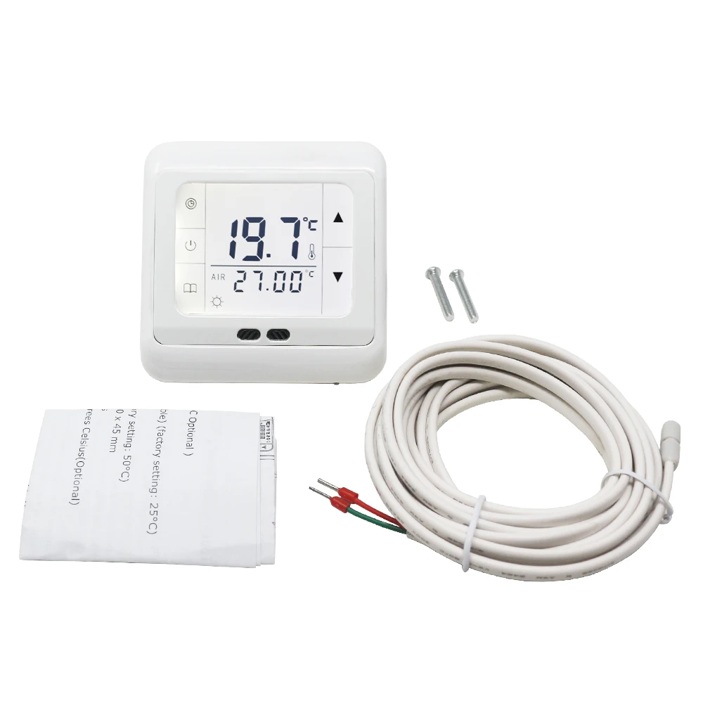 Termostato Digital de calefacción por suelo radiante, controlador de suelo cálido, temperatura mecánica programable semanal, ragulador cálido para habitación, bajo 16A