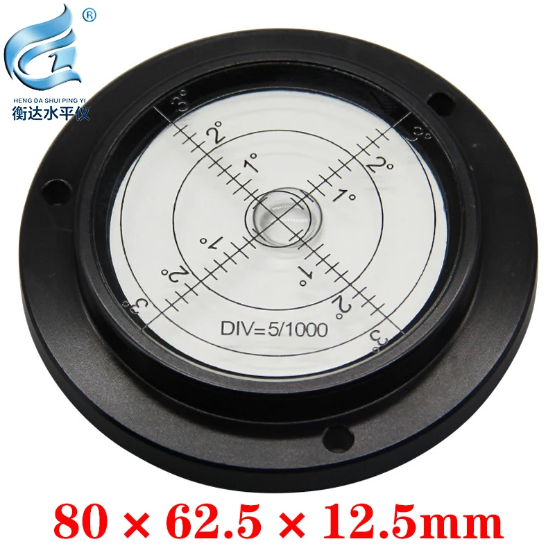 

Round Spirit Levels Crane horizontal bubble Level Measuring Instrument Size 80*62*13mm 1 order