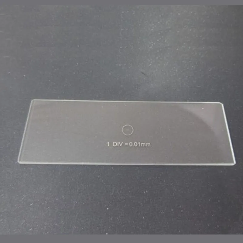 C1-C7 0.01MM Microscope slides Reticle Calibration Ruler Stage Micrometer Glass Measuring Microscope Micrometer  Drop shipping