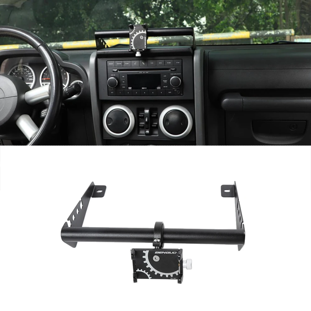 Car Phone Holder Dash Phone Mount for Jeep Wrangler JK JKU 2007 2008 2009 2010 Rubicon Sahara Sport 2/4 Doors Interior Accessory