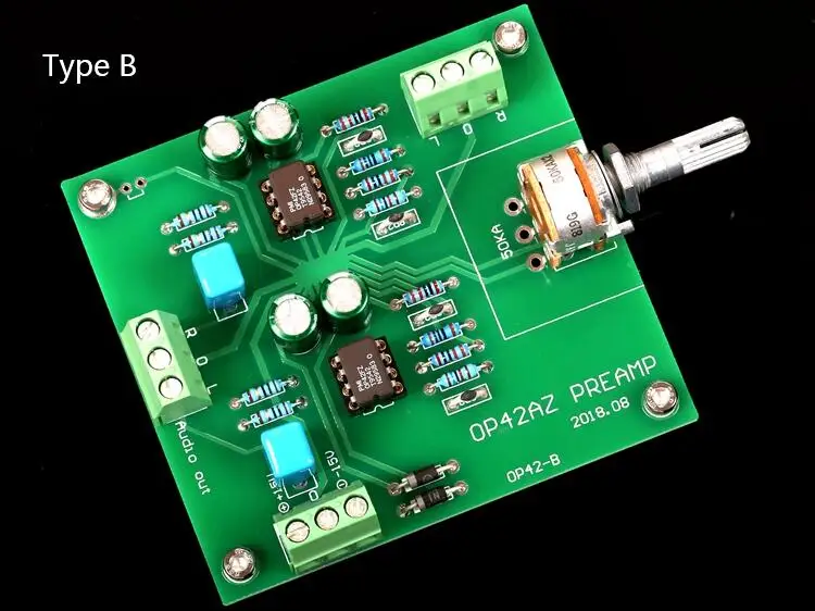 Ceramic Seal OP42FZ FET Input High Speed Tube Sound Style Preamp Board