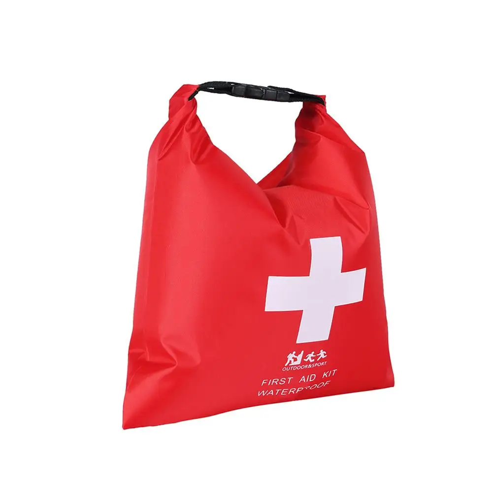 1.2L Red Waterproof First Aid Kit Bag Portable Emergency Kits Case Only For Outdoor Camp Travel Emergency Medical Treatment