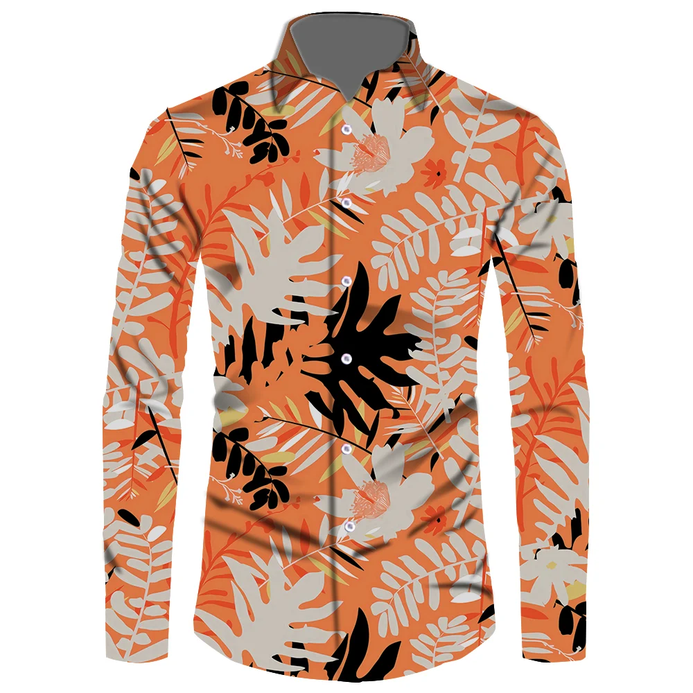 

OEM Wholesale Casual Hawaiian Party Clothing 2021 New Loose Streetwear Shirts For Male Free Shipping