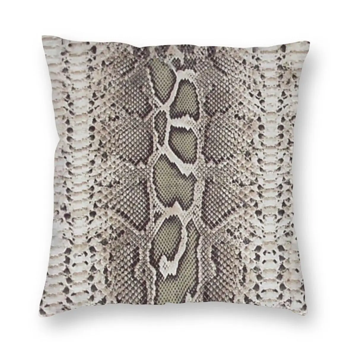 

Faux Boa Constrictor Snake Skin Throw Pillow Cover Polyester Decorative Pillow Snakeskin Creative Cushion Covers