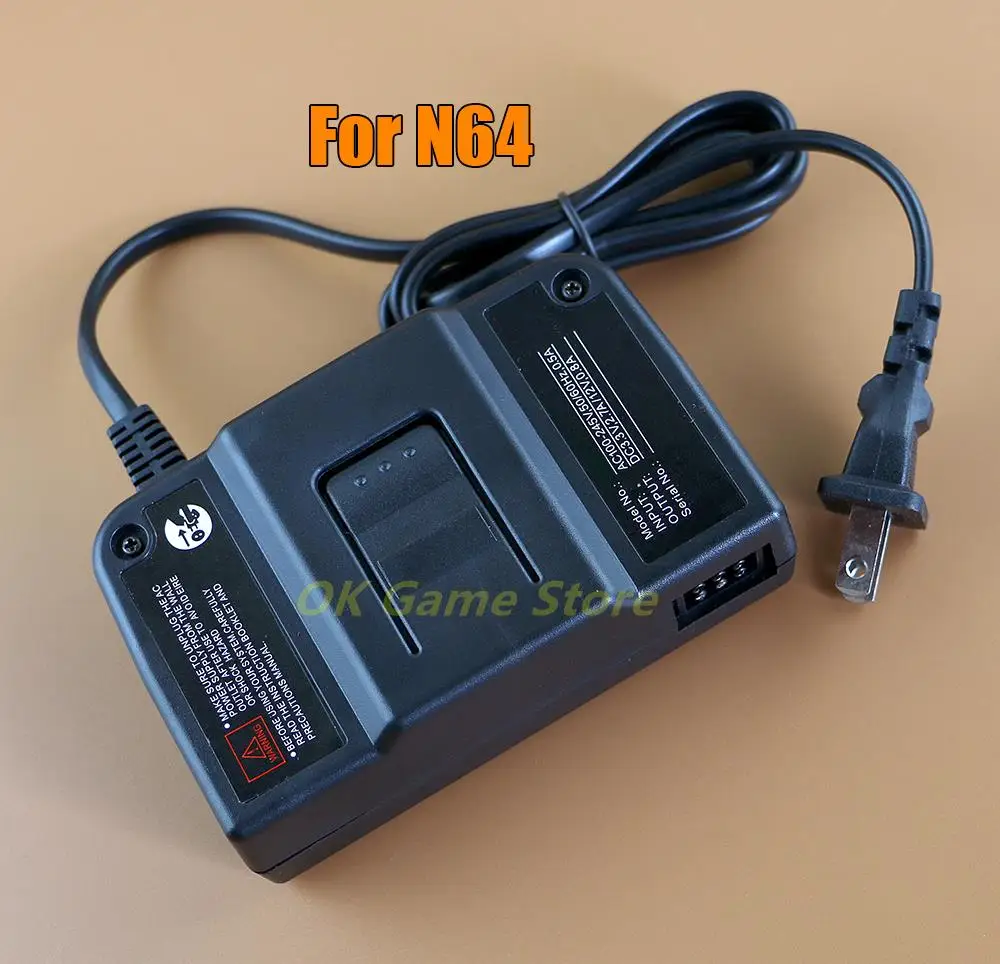 

5PCS For Nintendo N64 AC Adapter Charger EU US Plug Power Adapter Power Supply Cord Charging Charger Power Supply For N64