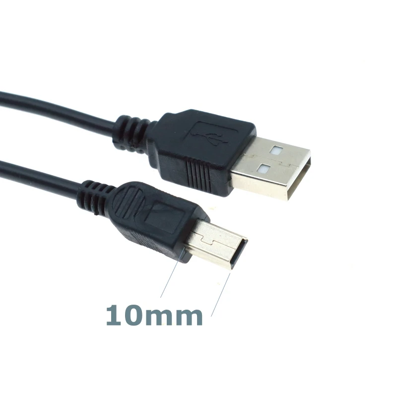 Best Price 10mm Extra Long Tip Mini USB 2.0 Cable Extension Connector for RugGear RG650 RG655 RG720 Huawei Android Phone 1m