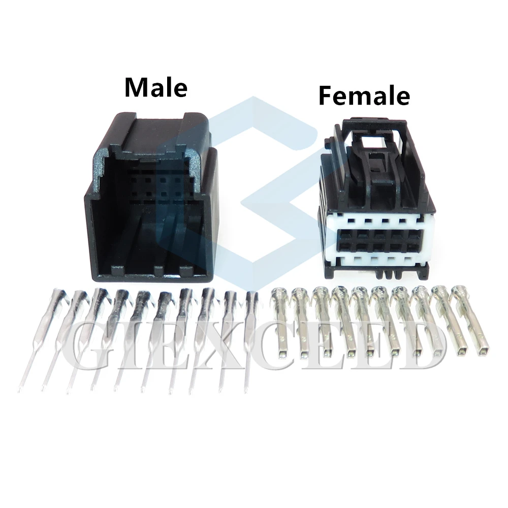 1 Set 10 Pin 0.6 Series Car Electric Wiring Female Unsealed Plug Miniature Auto AC Assembly Socket 7283-9040-30 Male Connector