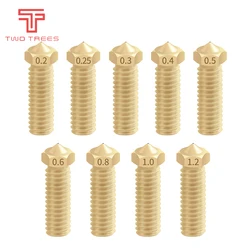 New Volcano 3D printer All metal brass E3D 3D Lengthen extruder nozzle 0.4/0.6/0.8/1.0/1.2mm For 1.75 Filament For Sidewinder X1