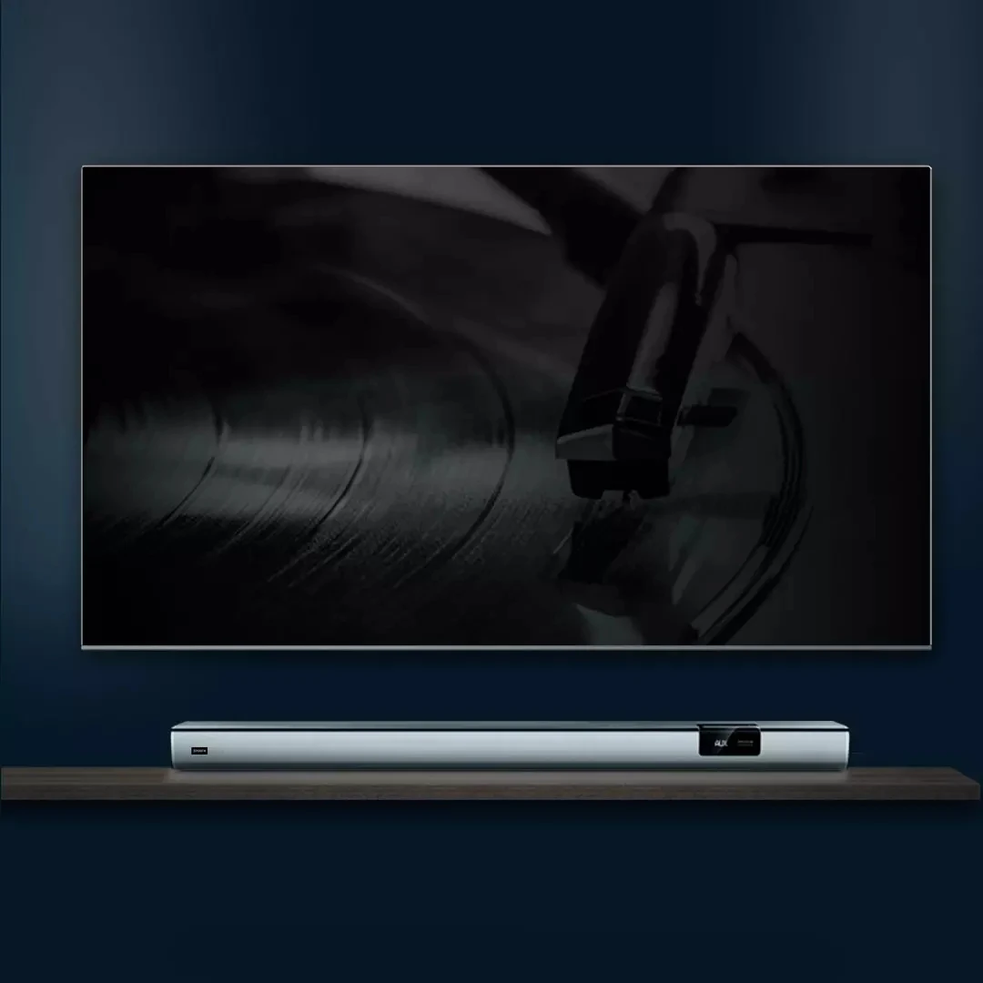 Imagem -03 - Binnifa-tv Soundbar com Tela Sensível ao Toque Led Alto-falante Bluetooth Parede Echo Som de Madeira Áudio Dsp Aux Hdmi Usb Home Theater Metal