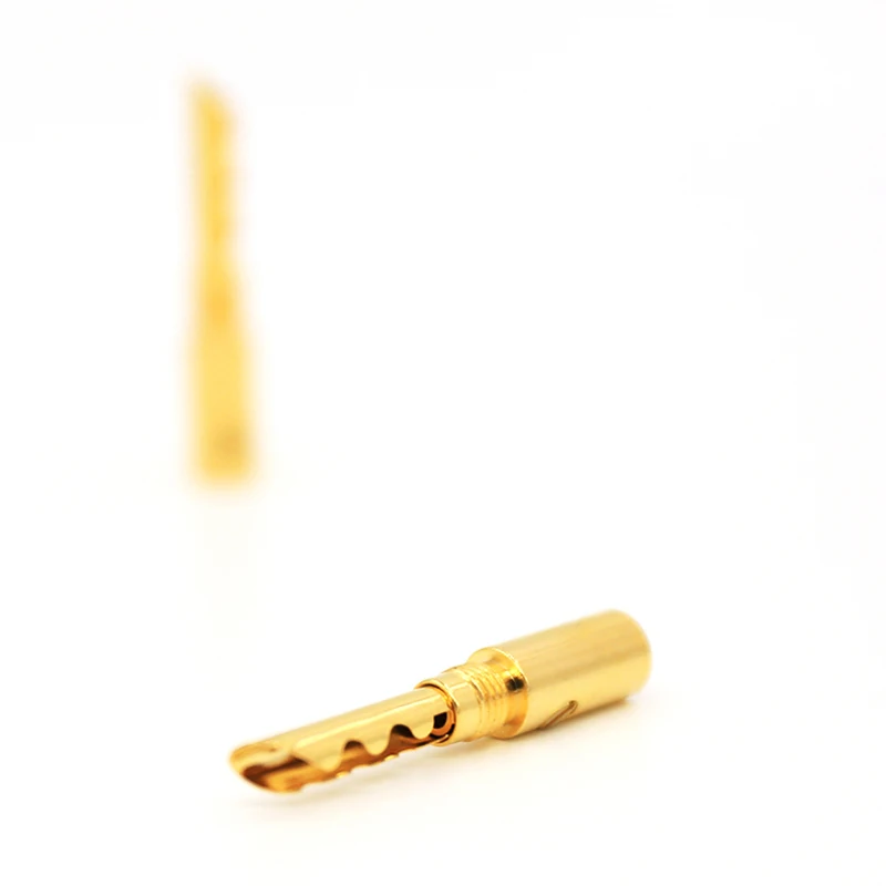 BFA Banana Plug Plug محول موصل مقفل ، صوت لـ CD و DVD ، مكبر صوت نحاسي ، 4 *