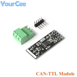 2pcs/1pc CAN to TTL Convertor Board Module CAN-TTL Serial CAN Drive PCB Support 3.3 5V Wide Voltage Supply