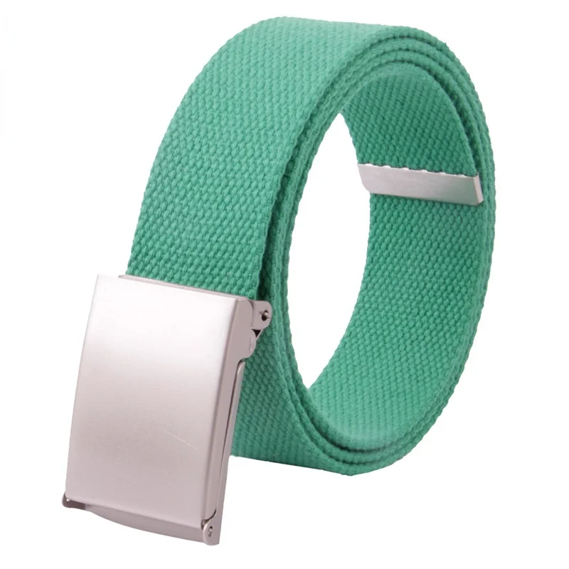 Nieuwe Candy Kleur Flip Gesp Canvas Riem Vrouwen Outdoor Trend Overalls Riem Mannen Riem Designer Riemen Vrouwen Hoge Kwaliteit