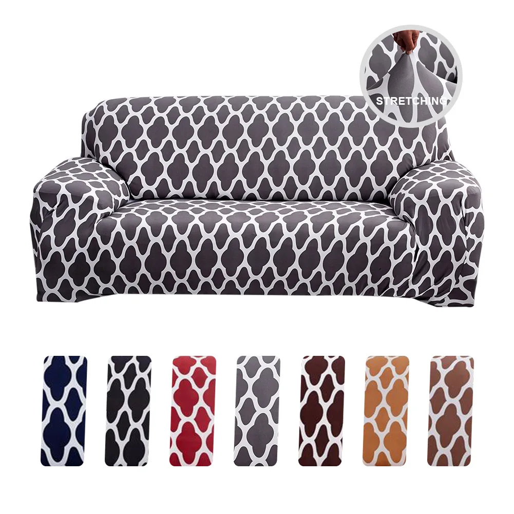 

Meijuner Sofa Cover Simple Geometric Couch Cover Elastic All-inclusive Slipcover Stretch Sofa Covers For Living Room Y415