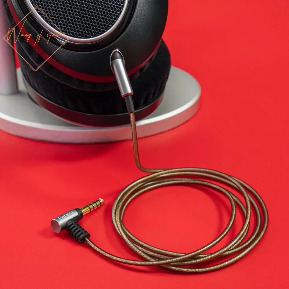 BALANCED OFC Audio Cable For Sennheiser HD 595 558 518 598 Cs SE SR Headphone 2.5mm 4.4mm Plugs Vol Remote Mic 3.5mm