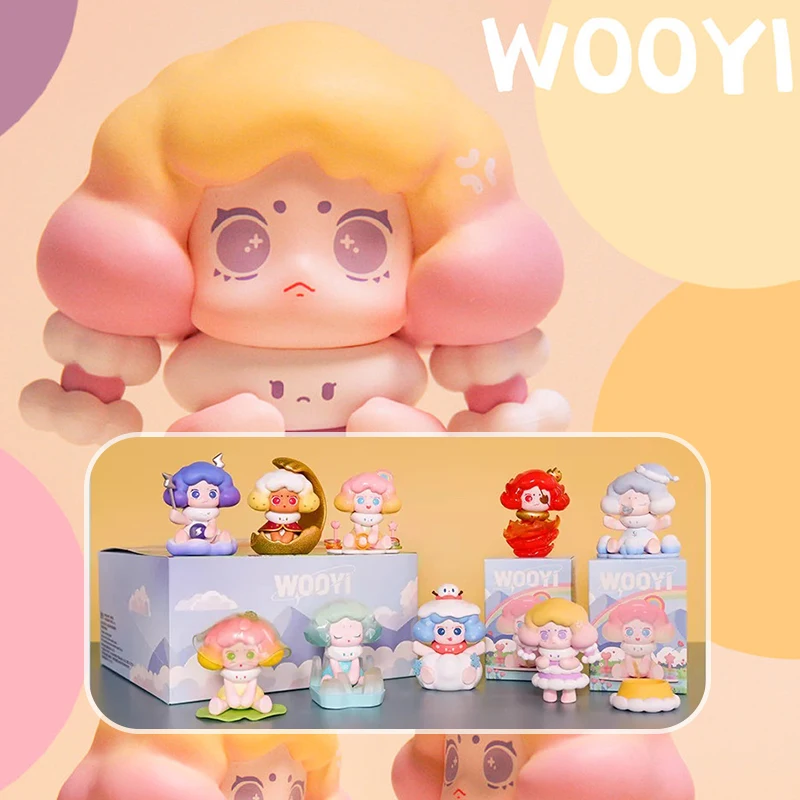 Cute Anime Figure Gift Surprise Box Original Wooyi Weather Series Blind Box Toys Model Random Style