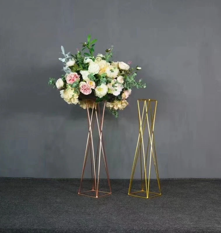 

10pcs) geometrical shape fashion elegant metal church flower stand senyu2053