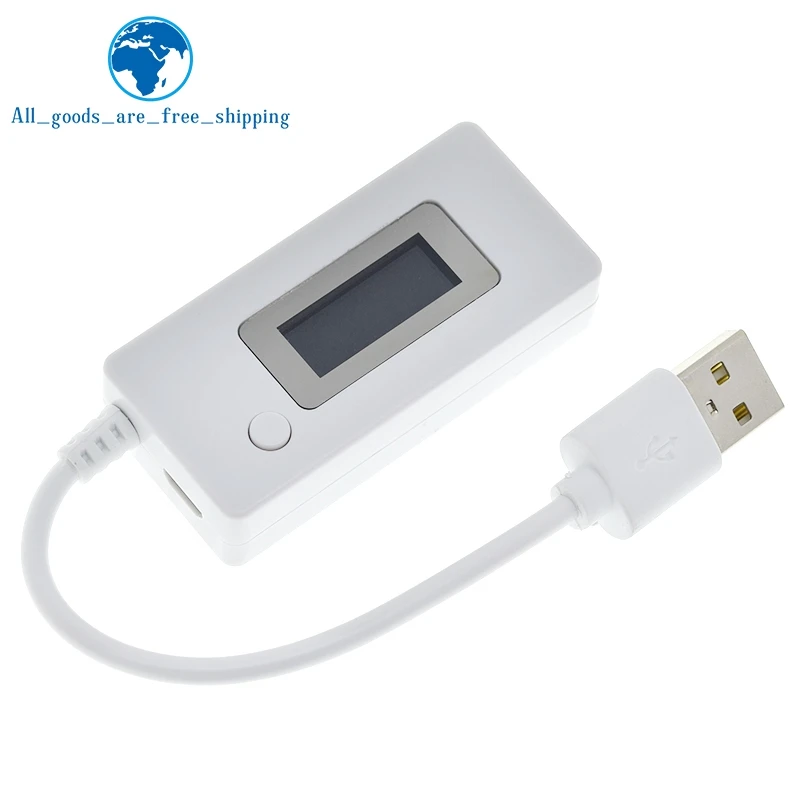 LCD Micro USB Charger Battery Capacity Voltage Current Tester Meter Detector +Load Resistor 2A/1A with Switch