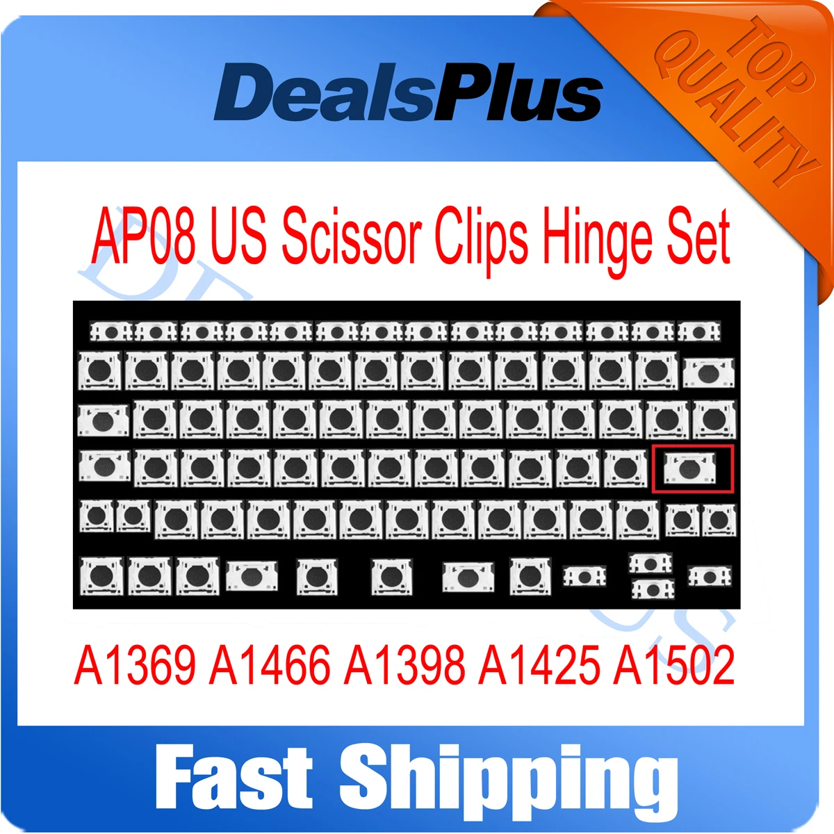 New Replacement AP08 AP11 US Scissor Clips Hinges For Macbook A1369 A1466 A1398 A1425 A1502 Keyboard Repair 2009-2017 Year