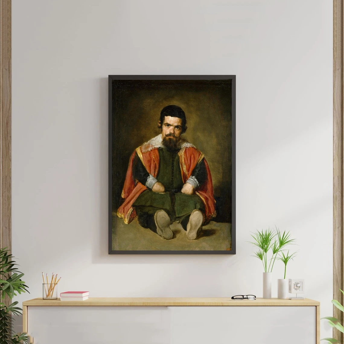 Portrait of a Man in a Red Turban (1433) by Jan Van Eyck Masterpiece Poster Canvas Picture Print Wall Painting Home Decoration