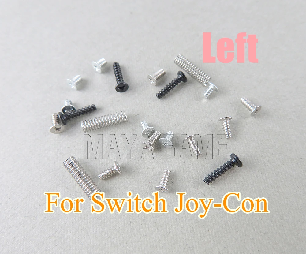 1 комплект винтов с плоской головкой GamePad, полный комплект винтовых пружин для Nintendo Switch Joy-Con