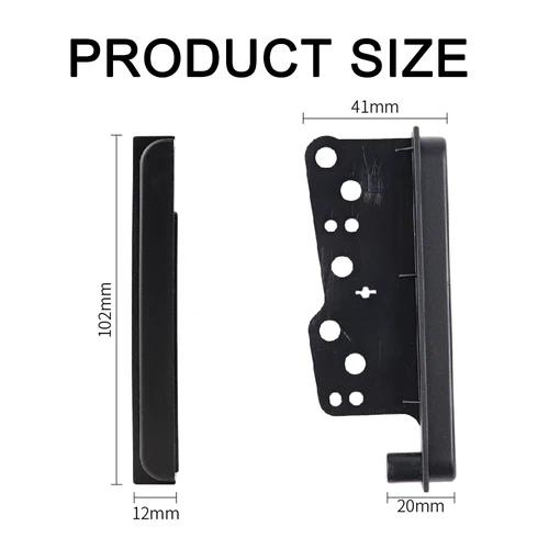 Imagen 2 del producto Kit lateral de marco de fascias de Radio de coche doble 2 Din para Avalon Yaris Echo Sedan Prado RAV4 Landcruiser Corolla Camry Avensis soporte