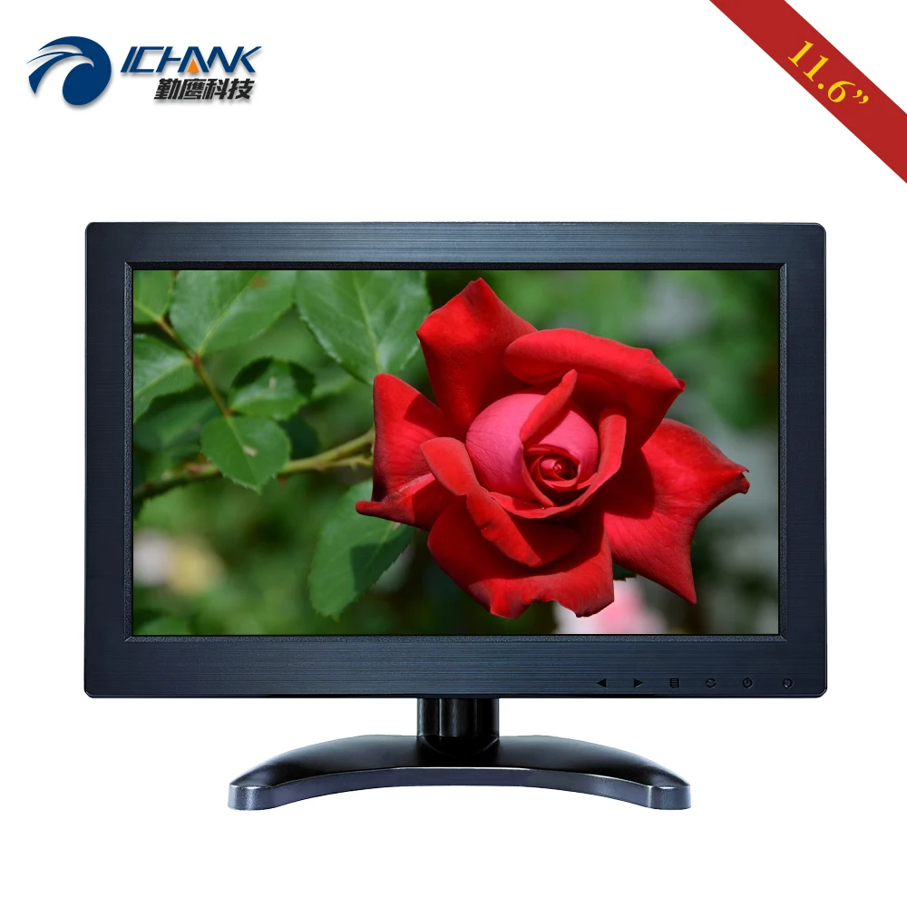 

11.6"12" inch LCD Screen 1366x768 16:9 720 HDMI-in VGA Built-in Speaker Small Portable Industrial Medical PC Monitor ZB116JN-581