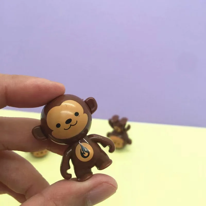 3pcs Creative Cute Unbeatable Monkey Tumbler Spinning Stunt Antistress Toy Stress Relief Desktop Toys For Children Party Gifts