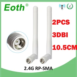 Antena Eow-wifi, 2 ghz, 3dbi, rp-sma, conector macho, 2.4g, à prova d'água, iot, branco, wi-fi