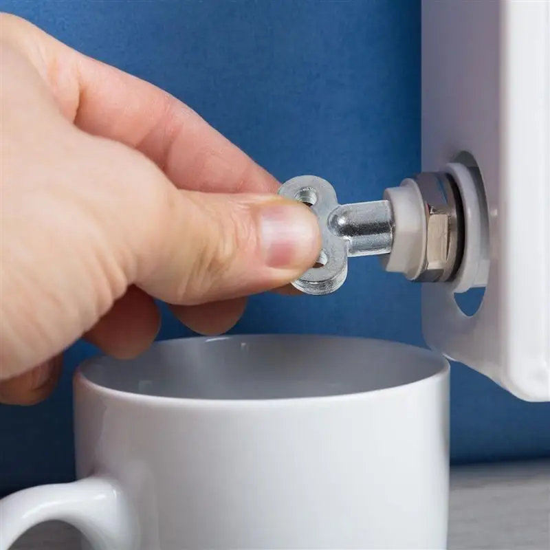 10Pcs Zinklegering Radiator Toetsen Heater Bleed Key Wrench Sanitair Bleeder Sleutel Radiator Wrench Air Vent Centrale Verwarming Tool