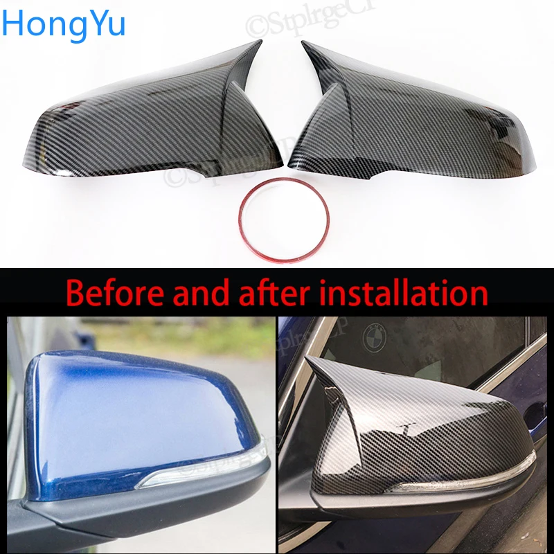 

For BMW X1 F48 F49 Rear View Side Mirror Cover 1 Series F52 2 Series F45 F56 X2 F39 Z4 G29 Carbon fiber pattern Accessories