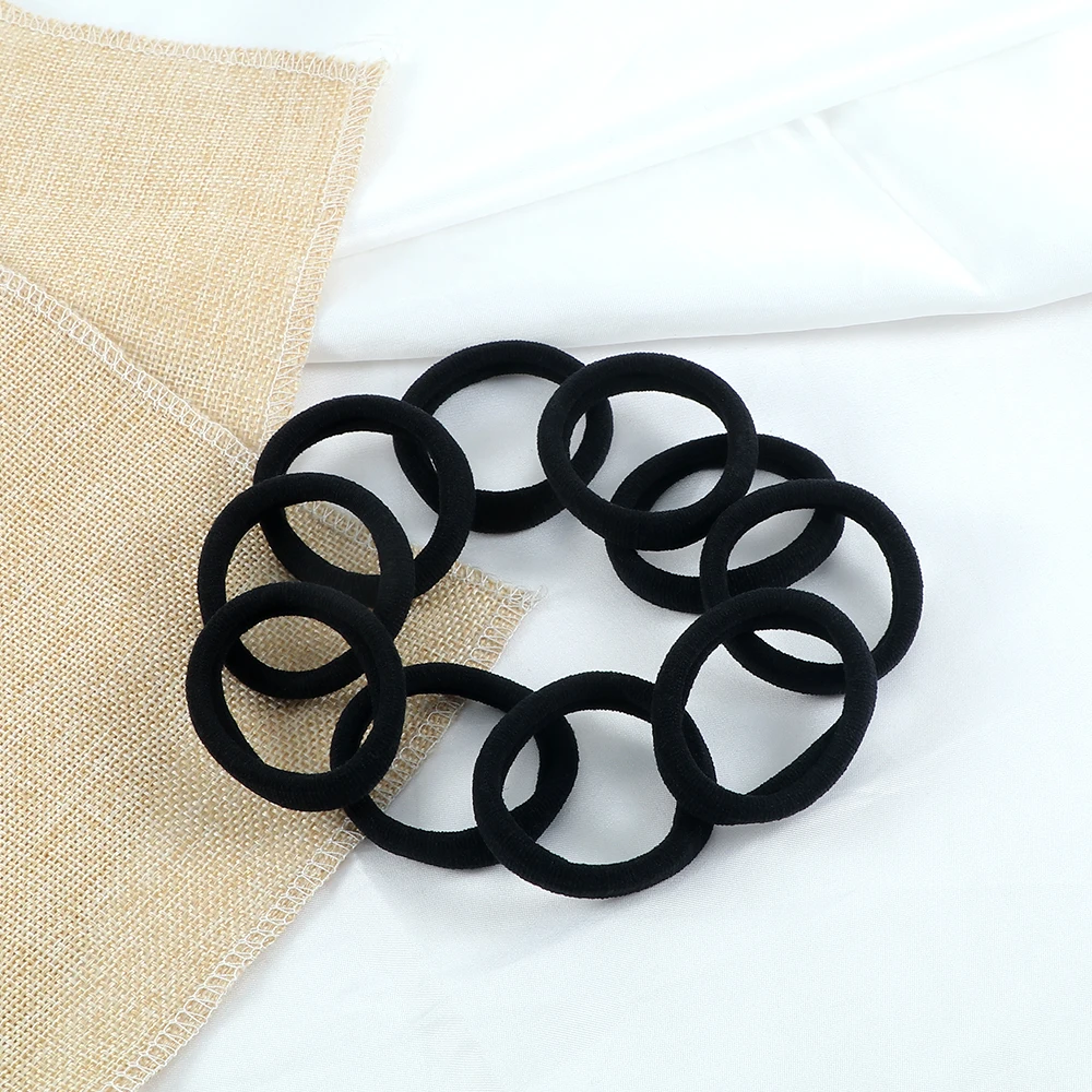 5/10/20PCS High Quality Women Black Elastic Hair Rubber Band Children Ponytail Holder Kids Hair Ties/Rings/Ropes Gum Springs Set