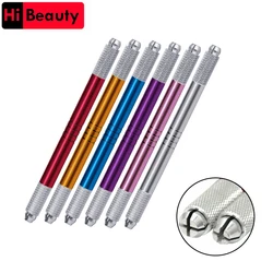 1PC Professional Stainless Steel Double Heads Manual Microblading Pen Tattoo Tools For 3D Permanent Eyebrow Lip Line Makeup