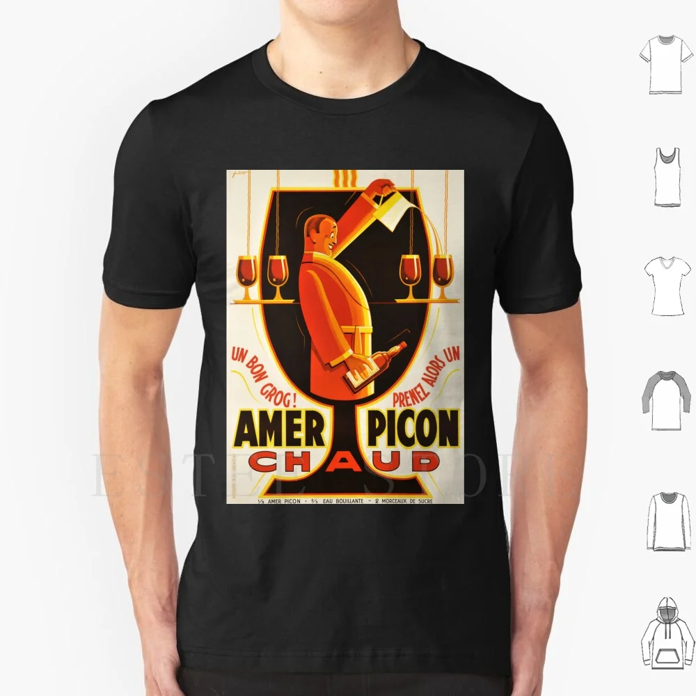 Noel Fontanet-uden Picon Chaud, 1938, cartel Art Deco, camiseta de algodón para hombre 6xl 1920 1930 1920s 1930s arte arte obra de arte