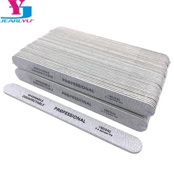 100pcs Professional Wooden Nail File Emery Board Strong Thick 180/240 Grit for UV Gel Polish Manicure Acrylic Supplies Tool Set