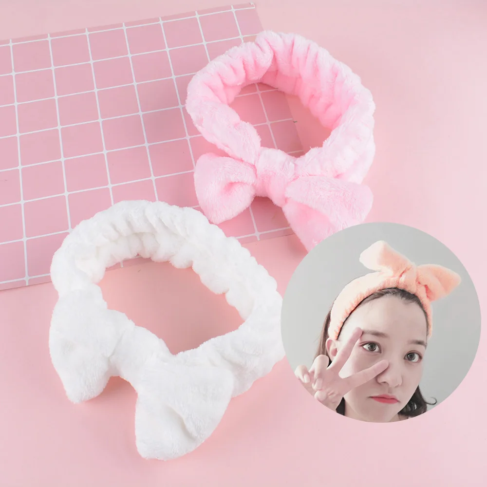 المرجان الصوف قوس الشعر الصليب عقال لغسل الوجه ماكياج سيدة حمام قناع التجميل هيرباند مرونة لينة عمامة إكسسوارات الشعر