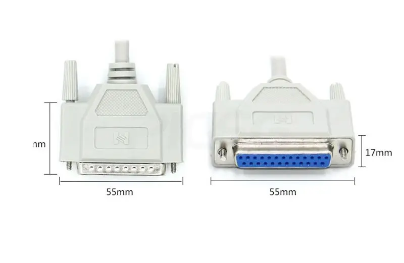 10M 5M 1.5M Good Quality DB25 25Pin Male To Female M/F Parallel LPT Cable DB25 To DB25 For Laser Printer DB 25 Parallel Cable