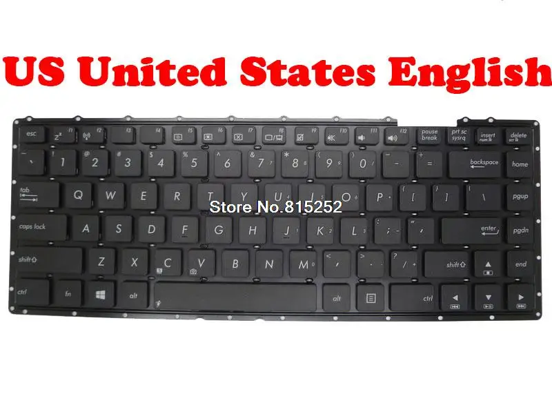 Laptop Keyboard For ASUS X453 X453MA X453SA Black without frame Latin America LA/US United States English