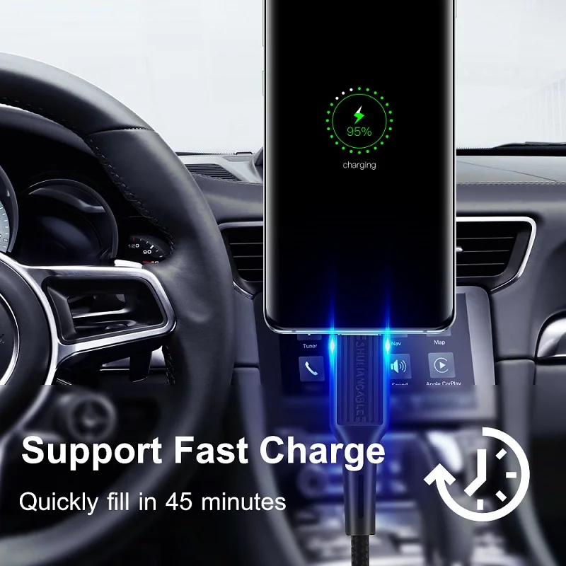 卸売usbタイプcケーブル1000ピース/ロット1メートル2メートル3メートルhuawei社サムスンxiaomi高速usb充電タイプc充電器データケーブル