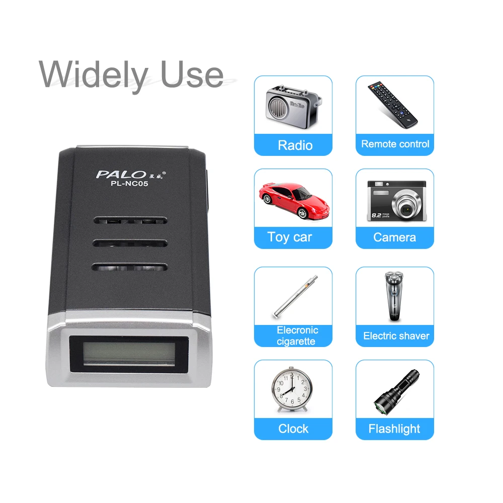 4 Slots LCD display Smart Charger for AA/AAA nihm Batteries+4 pcs AAA 1100mah+4 pcs AA 3000mah nimh rechargeable batteries